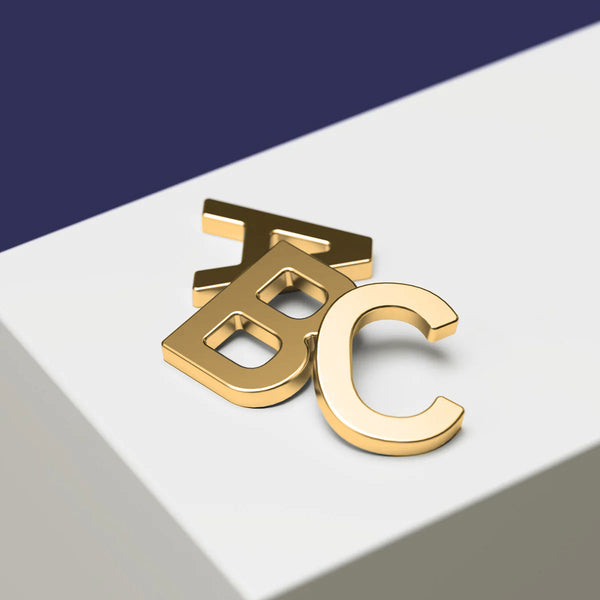 Metal letter personalisation